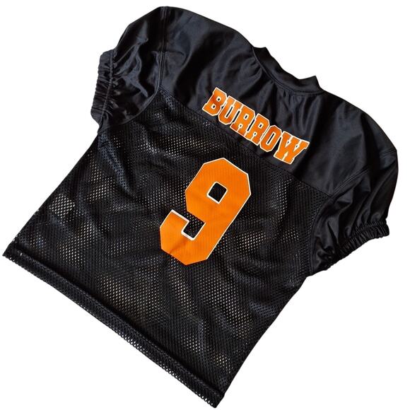 Cincinnati Bengals Joe Burrow Black Mesh Jersey Girls Youth XL Puff Sleeve #9 - Picture 5 of 7